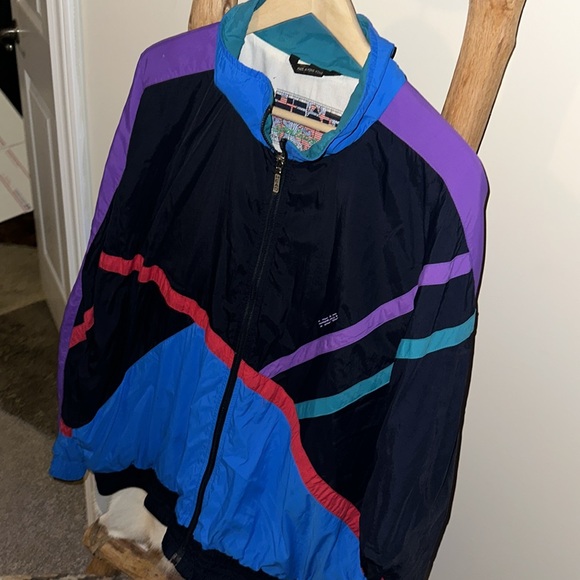 Vintage Other - SUPER RARE Vintage 1990s Multi Color Track Jacket Zip Up